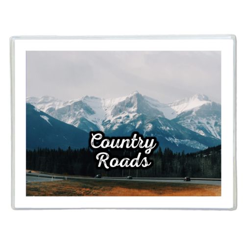 Personalized note cards personalized with photo and the saying "Country Roads"