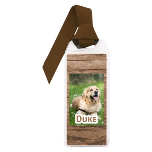 Personalized bookmarks personalized with dog photo
