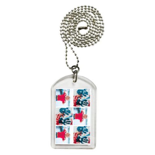 Personalized dog tag personalized with photos
