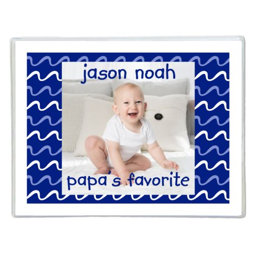 Personalized note cards personalized with break pattern and photo and the sayings "papa's favorite" and "jason noah"