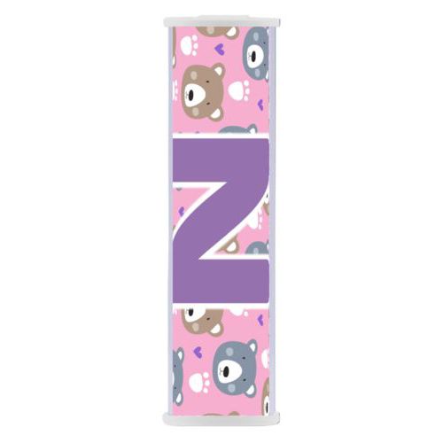 Personalized backup phone charger personalized with bears pattern and the saying "N"