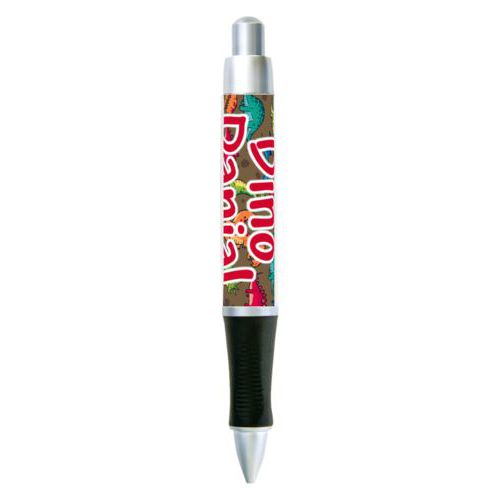 Personalized pen personalized with dinosaurs pattern and the saying "Dino Danial"