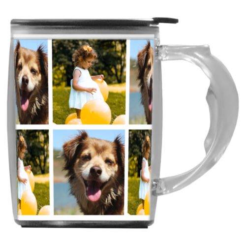 Custom mug with handle personalized with photos