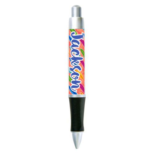 Personalized pen personalized with boards pattern and the saying "Jackson"