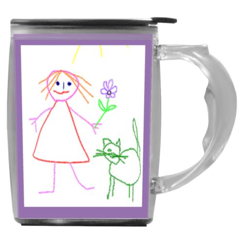 Custom mug with handle personalized with photo
