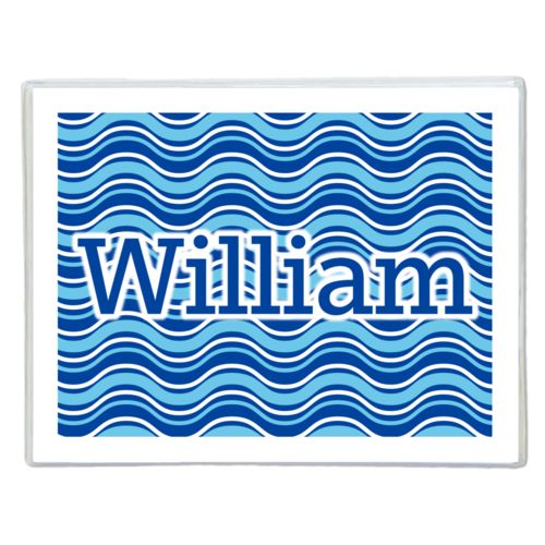 Personalized note cards personalized with surge pattern and the saying "William"