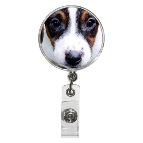 Personalized badge reel personalized with photo