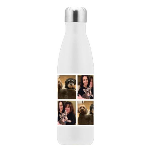 Insulated water bottle personalized with photos