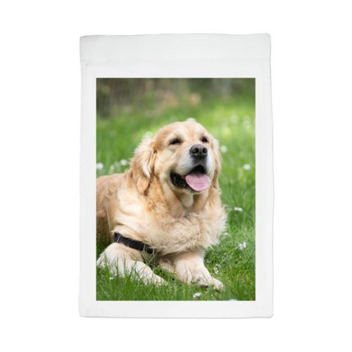 Personalized lawn flag personalized with photo