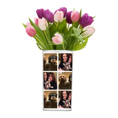 Personalized vase personalized with photos