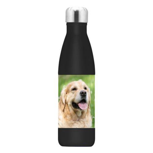 Stainless water bottle personalized with photo