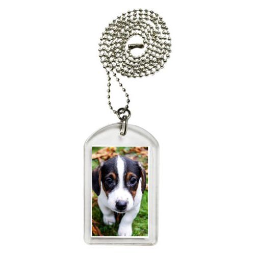 Personalized dog tag personalized with photo