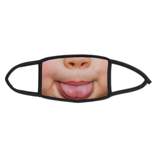 Custom small face masks personalized with Tongue stuck out