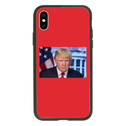 Custom protective phone case personalized with Trump photo design