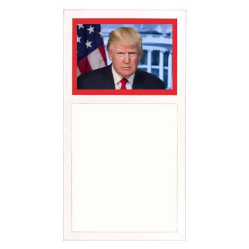 Personalized whiteboard personalized with Trump photo design