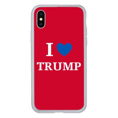 Personalized phone case personalized with "I Love TRUMP" design