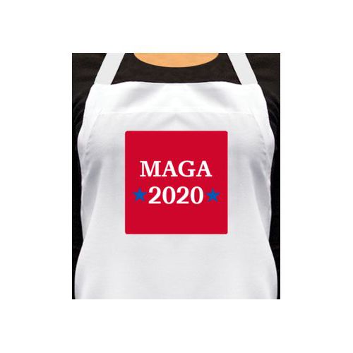 Custom apron personalized with "MAGA 2020" design