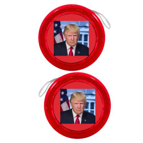 Personalized yoyo personalized with Trump photo design