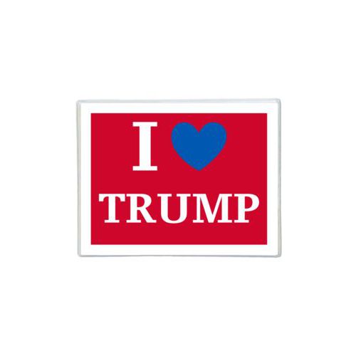 Note cards personalized with "I Love TRUMP" design