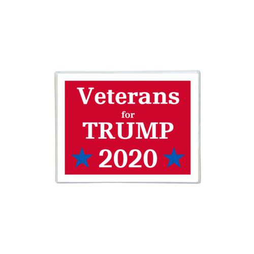 Note cards personalized with "Veterans for Trump 2020" design