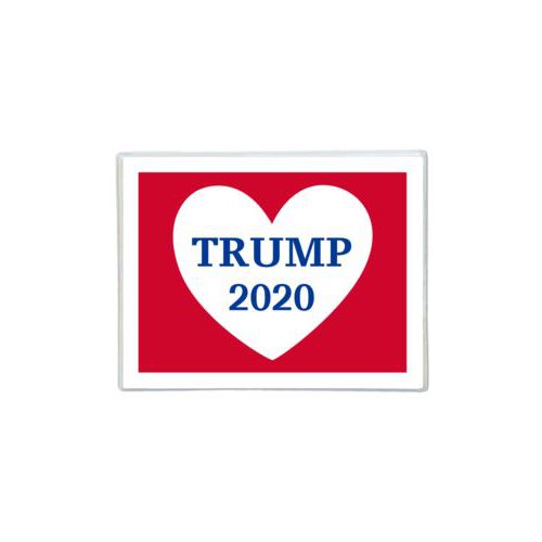 Note cards personalized with "Trump 2020" in heart design