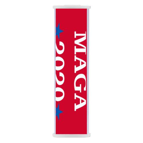 Personalized portable phone charger personalized with "MAGA 2020" design