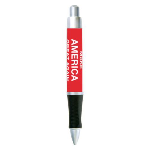 Custom pen personalized with "Make America Great Again" design on red