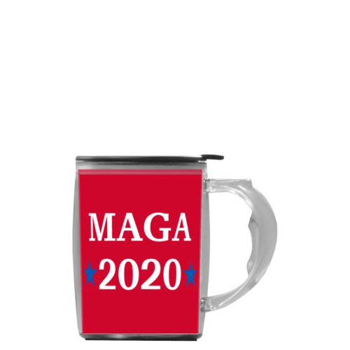 Custom mug with handle personalized with "MAGA 2020" design