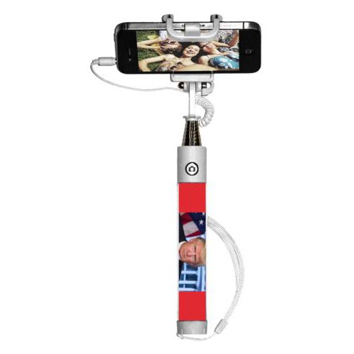 Selfie stick personalized with Trump photo design