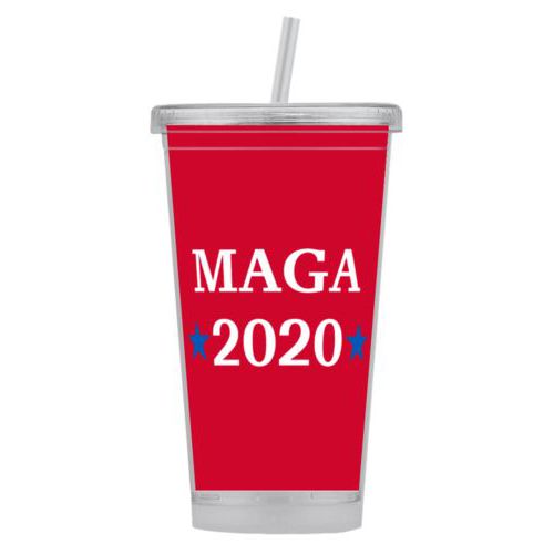 Tumbler personalized with "MAGA 2020" design