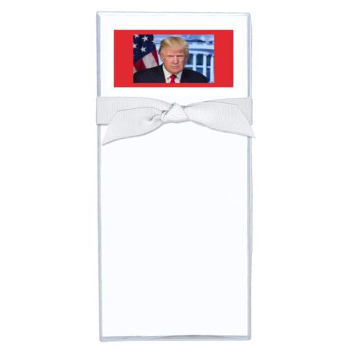 Note sheets personalized with Trump photo design