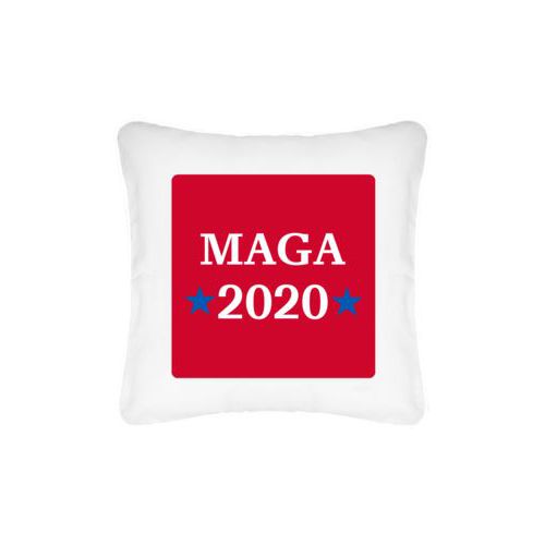 Personalized pillow personalized with "MAGA 2020" design