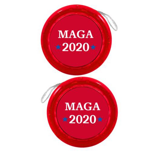 Personalized yoyo personalized with "MAGA 2020" design