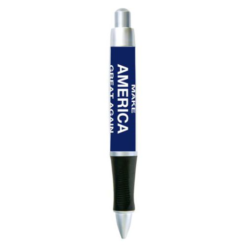 Custom pen personalized with "Make America Great Again" design on blue