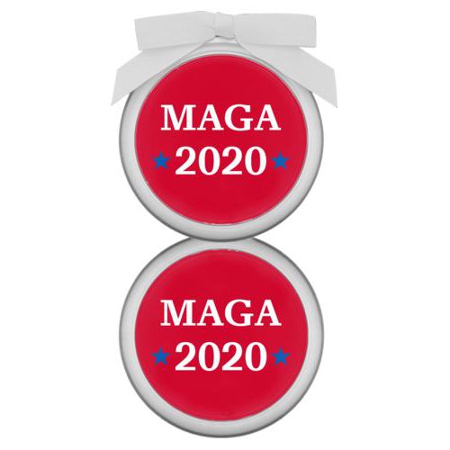 Personalized ornament personalized with "MAGA 2020" design