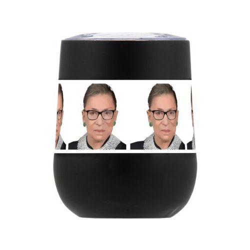 Personalized insulated wine tumbler personalized with a photo