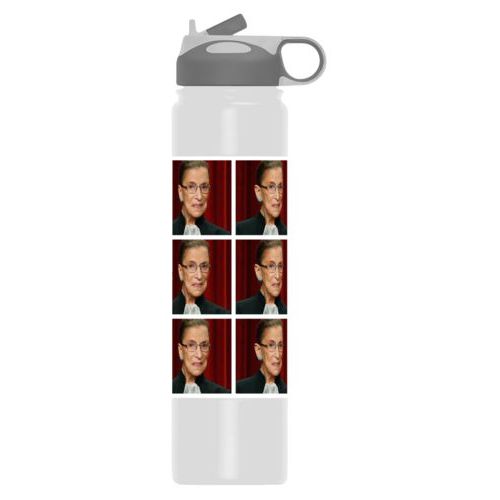 Personalized water bottle personalized with a photo