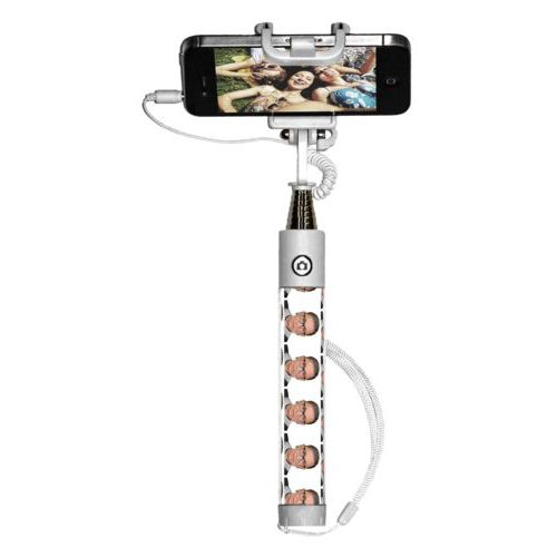 Personalized selfie stick personalized with Ruth Bader Ginsburg drawing tiled design