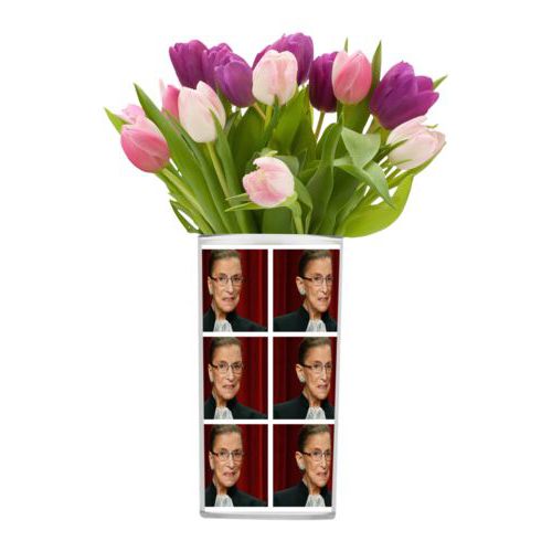 Personalized vase personalized with Ruth Bader Ginsburg photo design