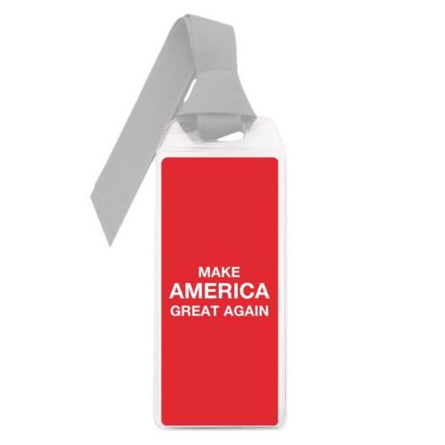 Personalized bookmark personalized with "Make America Great Again" design on red