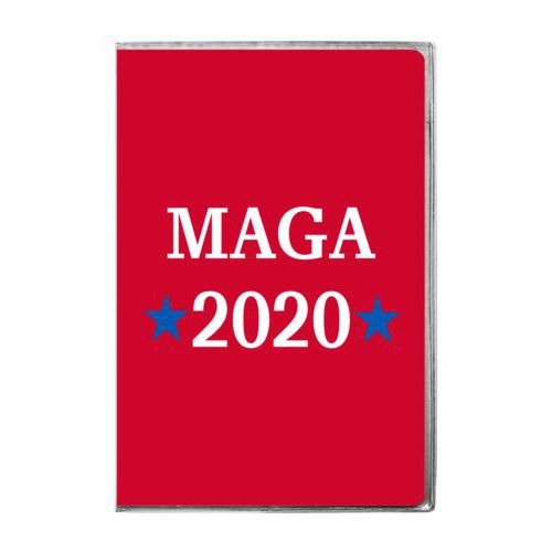 4x6 journal personalized with "MAGA 2020" design