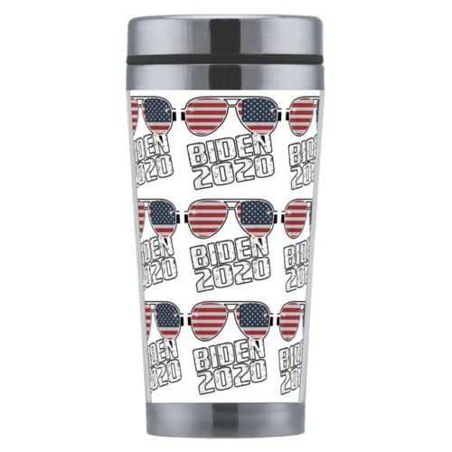 Mug personalized with "Biden 2020" sunglasses tile design