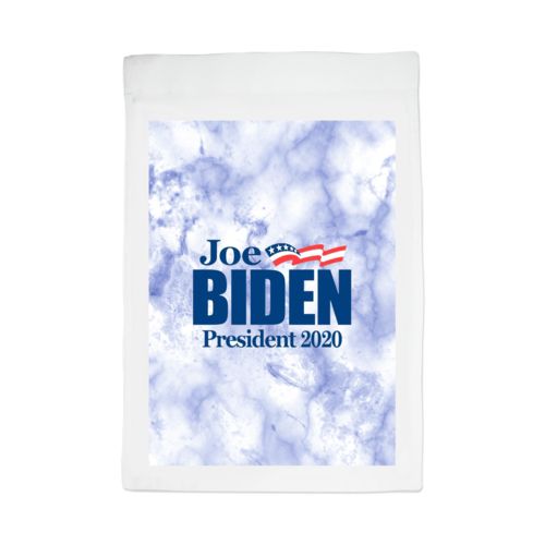 Custom yard flag personalized with "Joe Biden President 2020" logo on cloud design