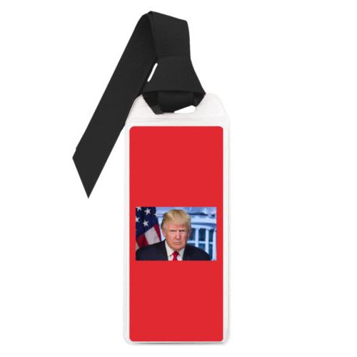 Personalized bookmark personalized with Trump photo design