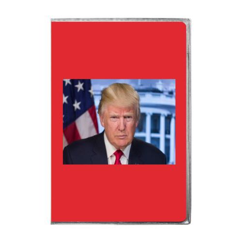 4x6 journal personalized with Trump photo design