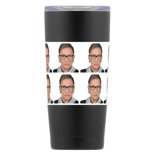 Personalized insulated steel mug personalized with a photo