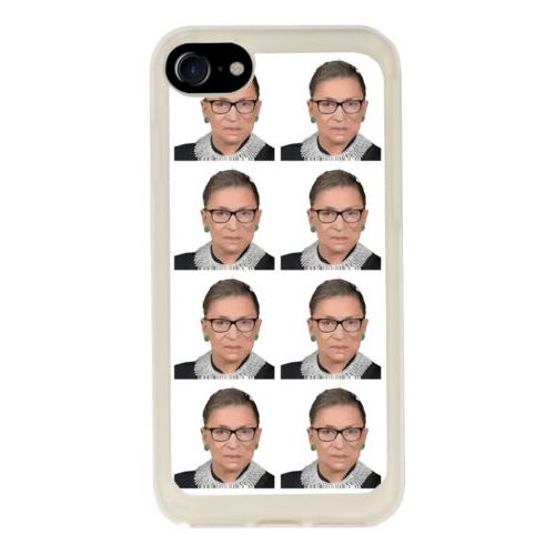 Custom protective phone case personalized with Ruth Bader Ginsburg photo design