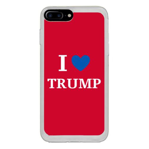 Personalized phone case personalized with "I Love TRUMP" design