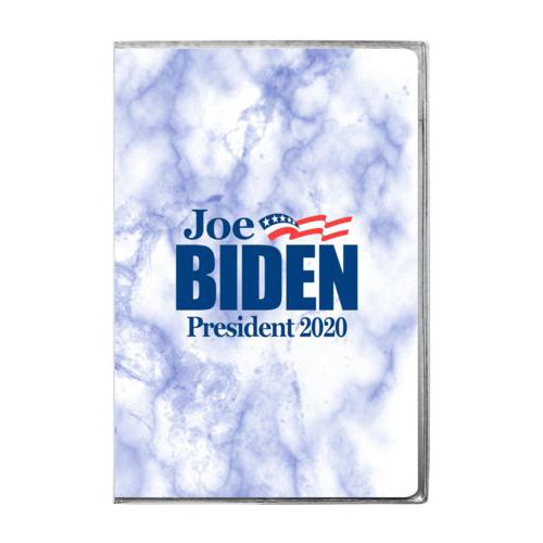 6x9 journal personalized with "Joe Biden President 2020" logo on cloud design
