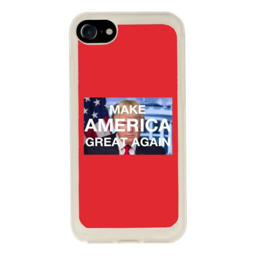 Personalized phone case personalized with Trump photo and "Make America Great Again" design